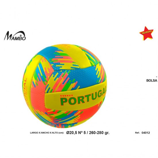 Bola volley Portugal florescente d205 nº5 260-280 grm 04012