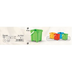 Balde praia simples em forma de castelo 18*20cm 0408