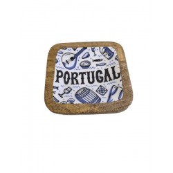 Peça em madeira taça prato 12.5*12.5cm cl1015