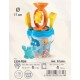 Balde praia criança c\acessórios d17cm 1334-fish