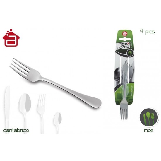 Blister 4 garfos de sobremesa 16271