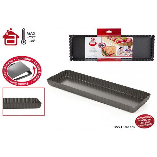 Molde rectangular basic 35X11X3 cm 17418