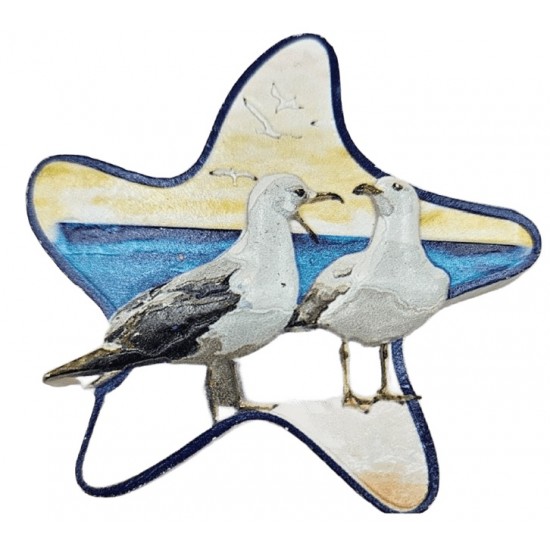 Imanes c\2 gaivotas 8*4.5cm 205685