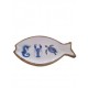 Peça madeira fauna travessa peixe 35*19*2.5 cm  242219C