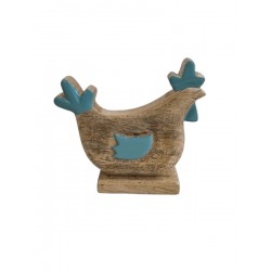 Peça em madeira galo 21*20*2cm cl2712
