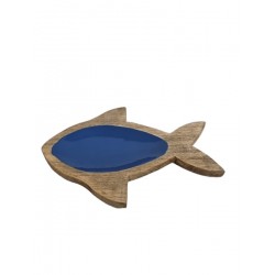 Peça em madeira peixe 37*25*2cm cl2753