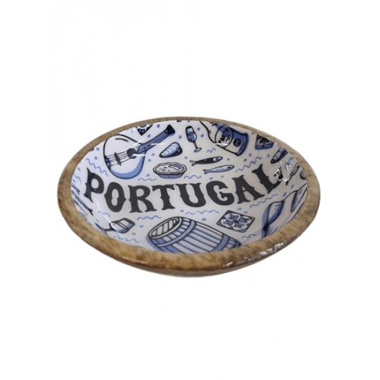 Peça em madeira tigela 13*4*0.7cm cl2807  Apenas Portugal
