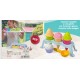 Conjunto de 3 cones e cupcakes c/colher e bancada 15*31cm 3403