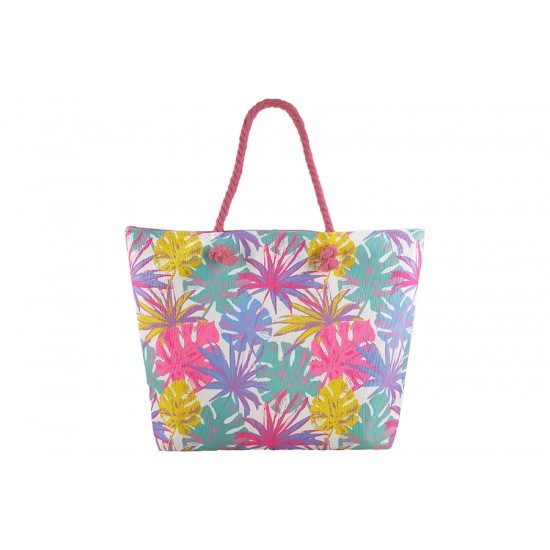 Saco de praia flores estampadas 55*40*13cm 4134504