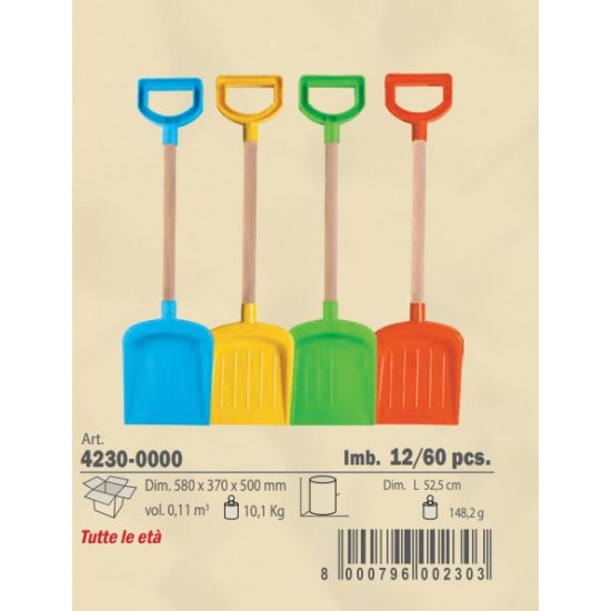 Pás madeira sortidas 52.5cm 4230