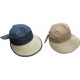 Chapeu senhora c\pala combinado e laço 4404