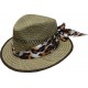 Chapeu senhora de palha estilo indiana c/ fita 4406