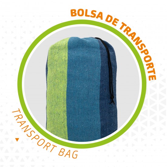 Cama suspensa em algodão 200*100cm azul 52989