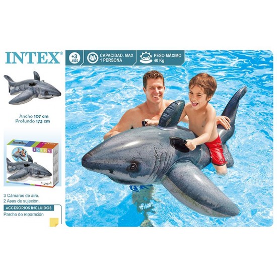 Tubarão insuflavel intex 173*107cm 57525