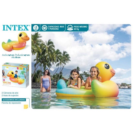 Pato insuflável intex 147*147*81cm 57556