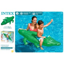 Crocodilo insuflável intex 168*86 cm 58546