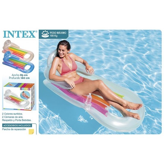 Cadeira insuflável intex 160*85cm 58802