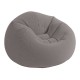 Puf insuflável tipo feijão cinza 114*114*71cm 68579