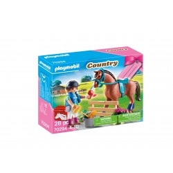 Playmobil menina com cavalo country 70294