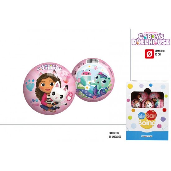 Bola borracha 13cm gabby's doll 77467