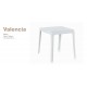 Mesa de rua quadrada simples cor branca 70*70*75cm 80793