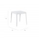 Mesa de rua quadrada simples cor branca 70*70*75cm 80793