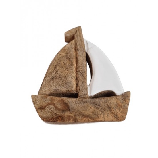 Peça em madeira barco 21*15.5*2.5cm cl860