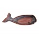 Cor Pastel - Baleia em louça areia 20*6.5*3cm as1036-20