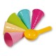 Conjunto de 5 formas de cones de gelado c/colher 15*31cm - 3405
