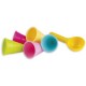 Conjunto de 5 formas de cones de gelado c/colher 15*31cm - 3405