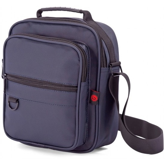 Bolsa ombro preta poliéster 19*24*12cm bz5773