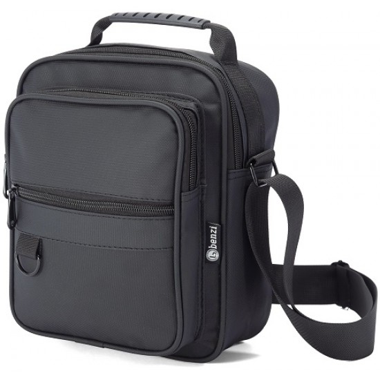 Bolsa ombro preta poliéster 19*24*12cm bz5773