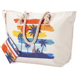 Saco praia poliéster 56*38*18cm bz5803