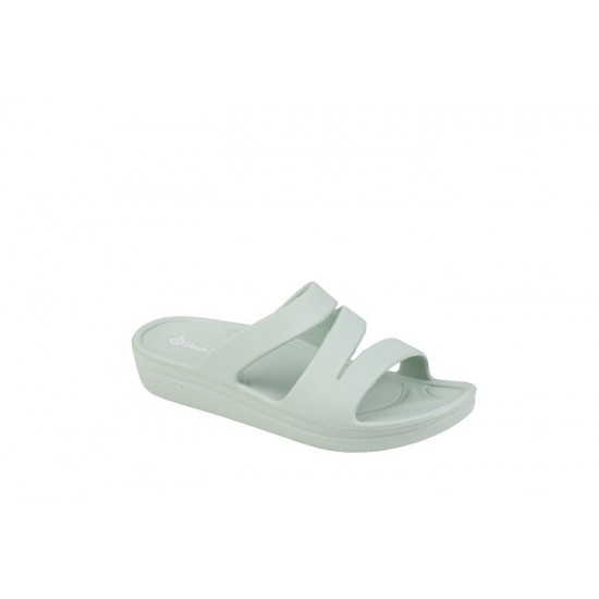Chinelo senhora c\cunha verde entrelaçados 36-41 JI32vd