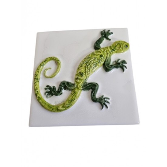 Azulejo com relevo lagarto15*15cm 