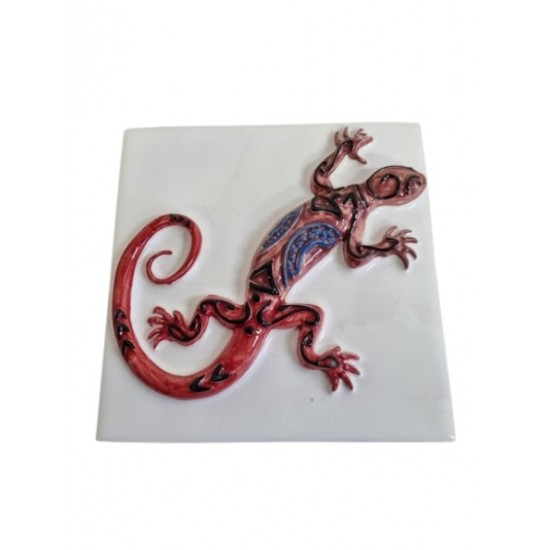 Azulejo com relevo lagarto15*15cm 