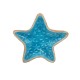 Peça madeira azul travessa 21,5*20*2,5cm - 24F515A