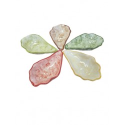 Ostra peq. pintada e vidrada 12.5*7cm
