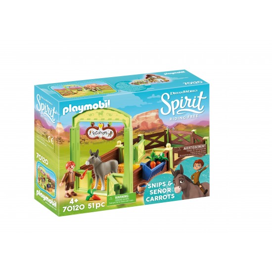 Playmobil estabulo tosquiador cavalo spirit 70120