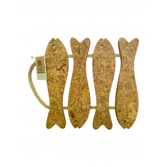 Base cortiça em nuvem corda grande 28*23cm - CORGR