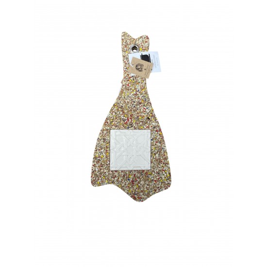 Base palha bacalhau pequeno c/azulejo 31x14x1cm PHLBACLP