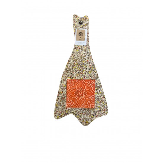 Base palha bacalhau grande c/azulejo 39.5x16x1cm PHLBACLG