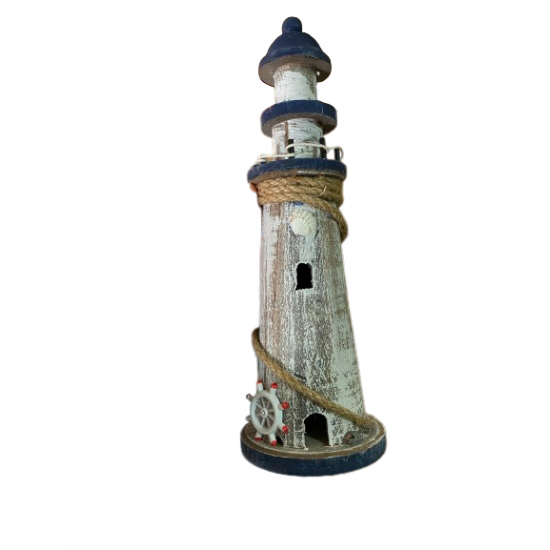 Farol de madeira 32×11cm - 305023