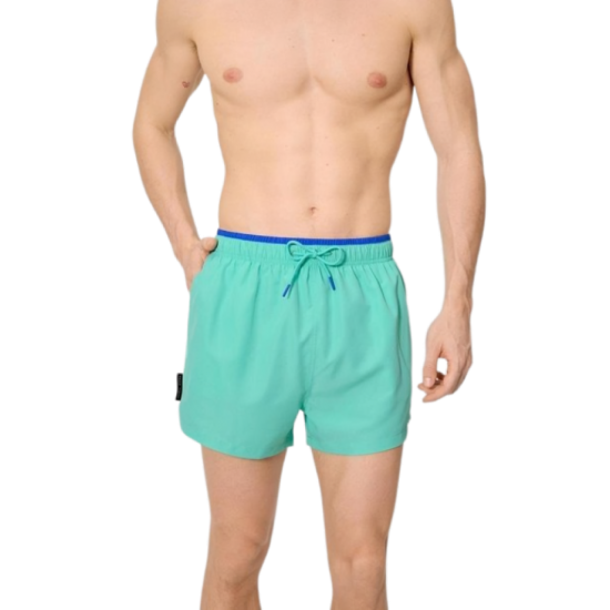 Calção de banho médio turquesa - S-XL - 90419