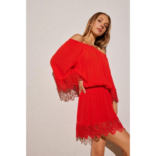 Vestido curto com cores sortidas - 85919