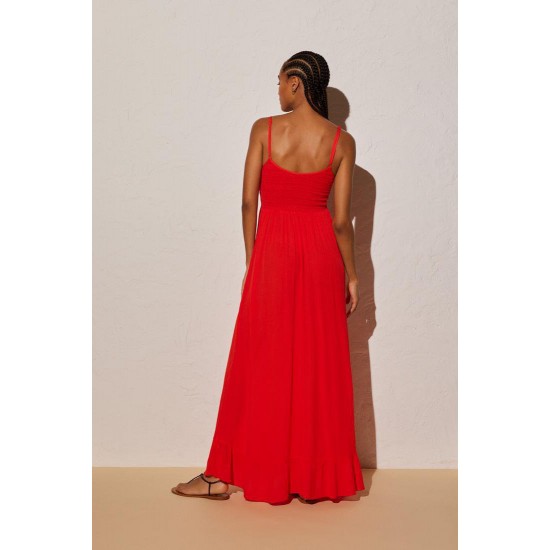 Vestido longo com cores sortidas - 85920