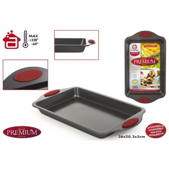 Bandeja forno c/ pegas silicone 36*20*3 cm17432