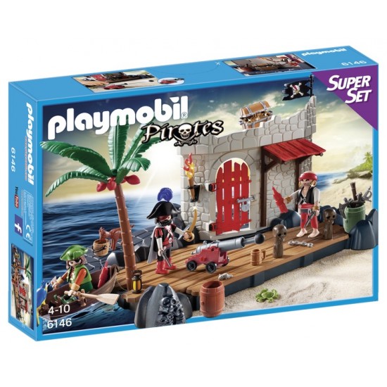Playmobil gr. super set forte dos piratas 6146